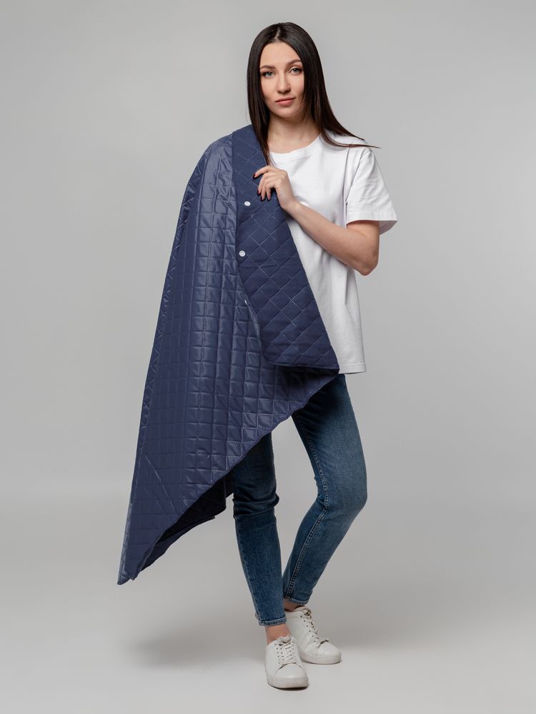 Плед-пончо для пикника SnapCoat, синий / Миниатюра WWW (1000)