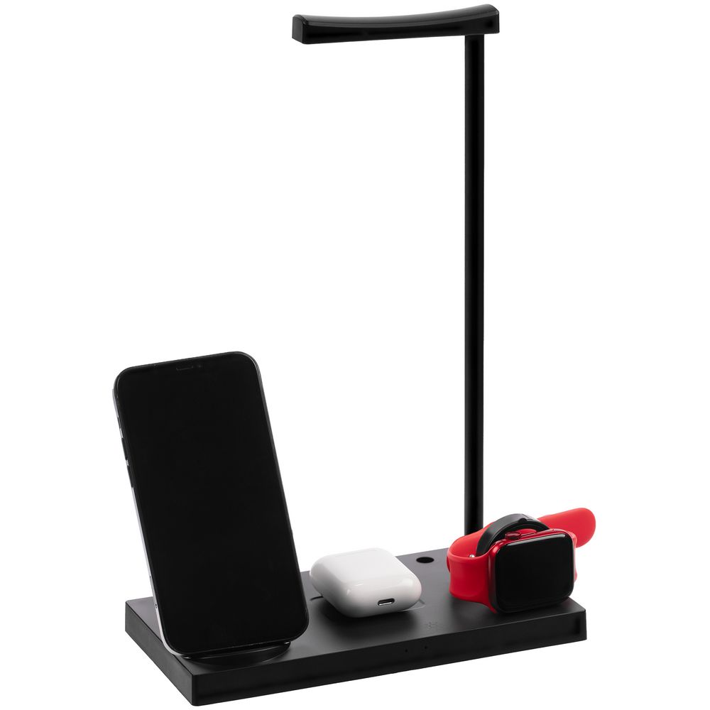 Зарядная станция с лампой Quick Trick, черная / Миниатюра WWW (1000)