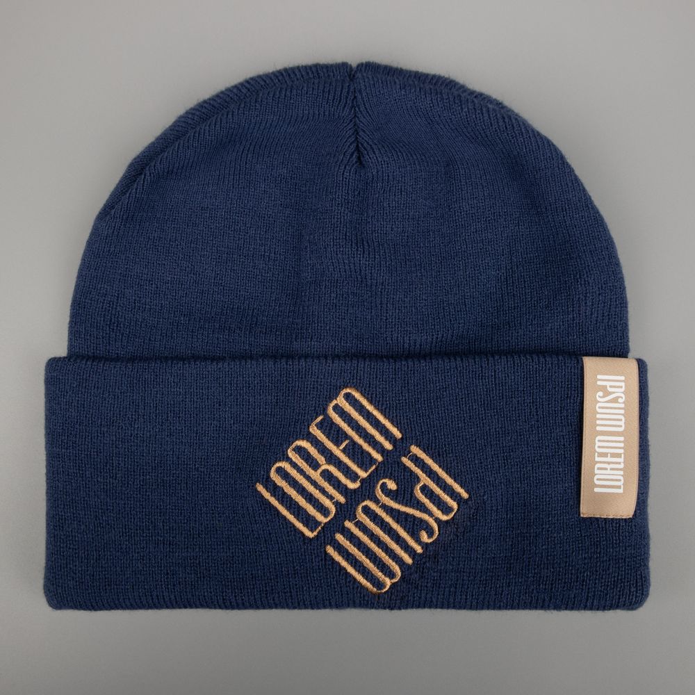 Шапка Urban Flow, темно-синий меланж / Миниатюра нанесения (1000)
