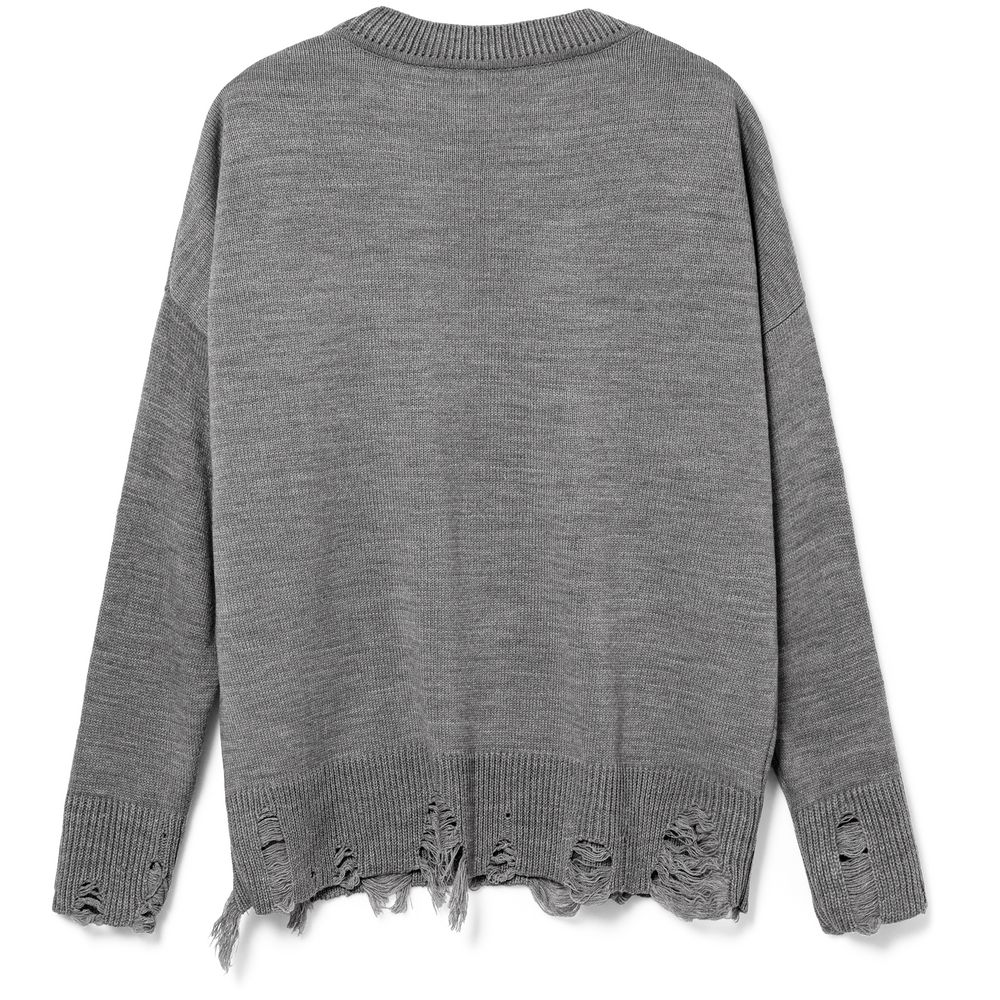 Джемпер оверсайз унисекс Grunge, серый / Миниатюра WWW (1000)