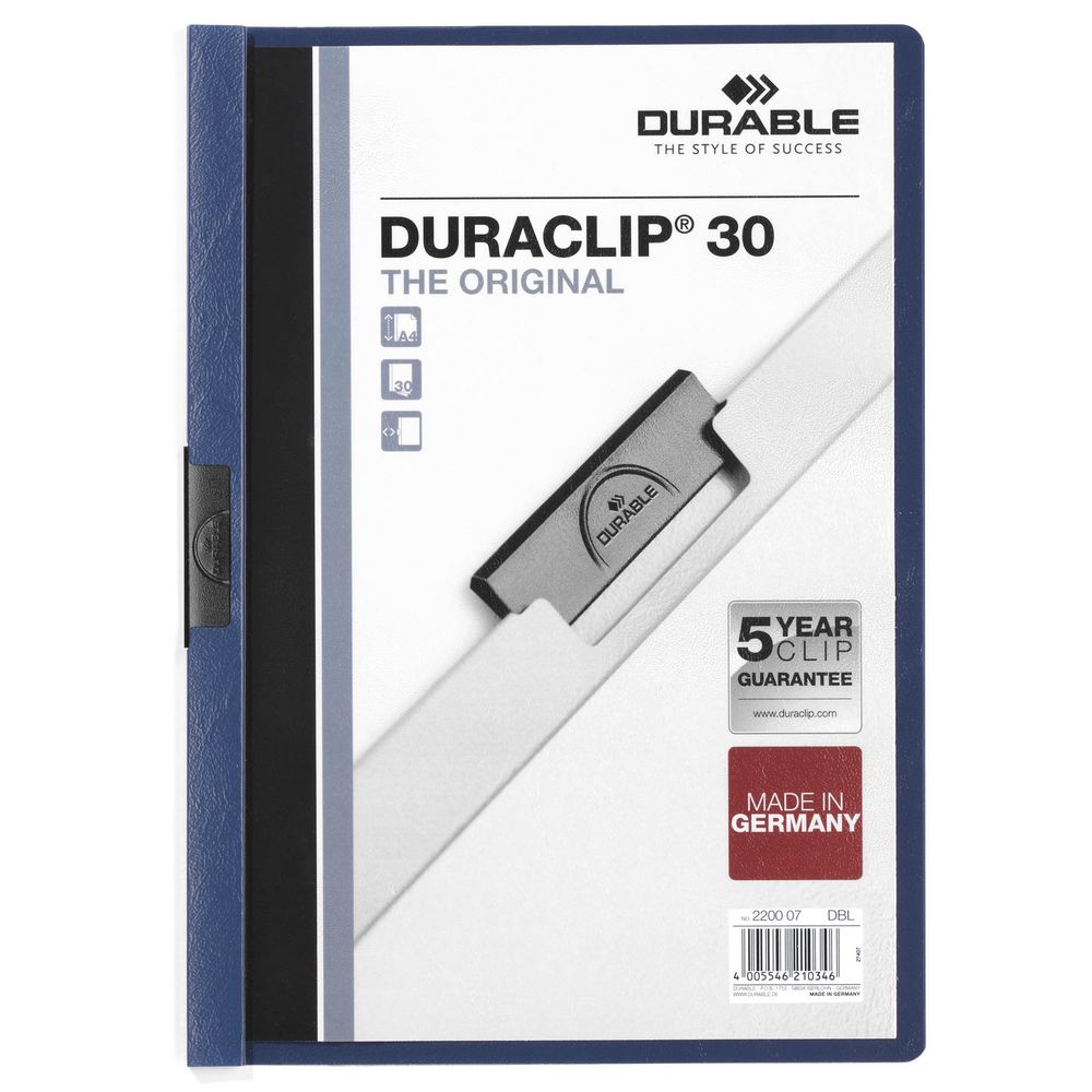 Папка Duraclip Original, синяя / Миниатюра WWW (1000)