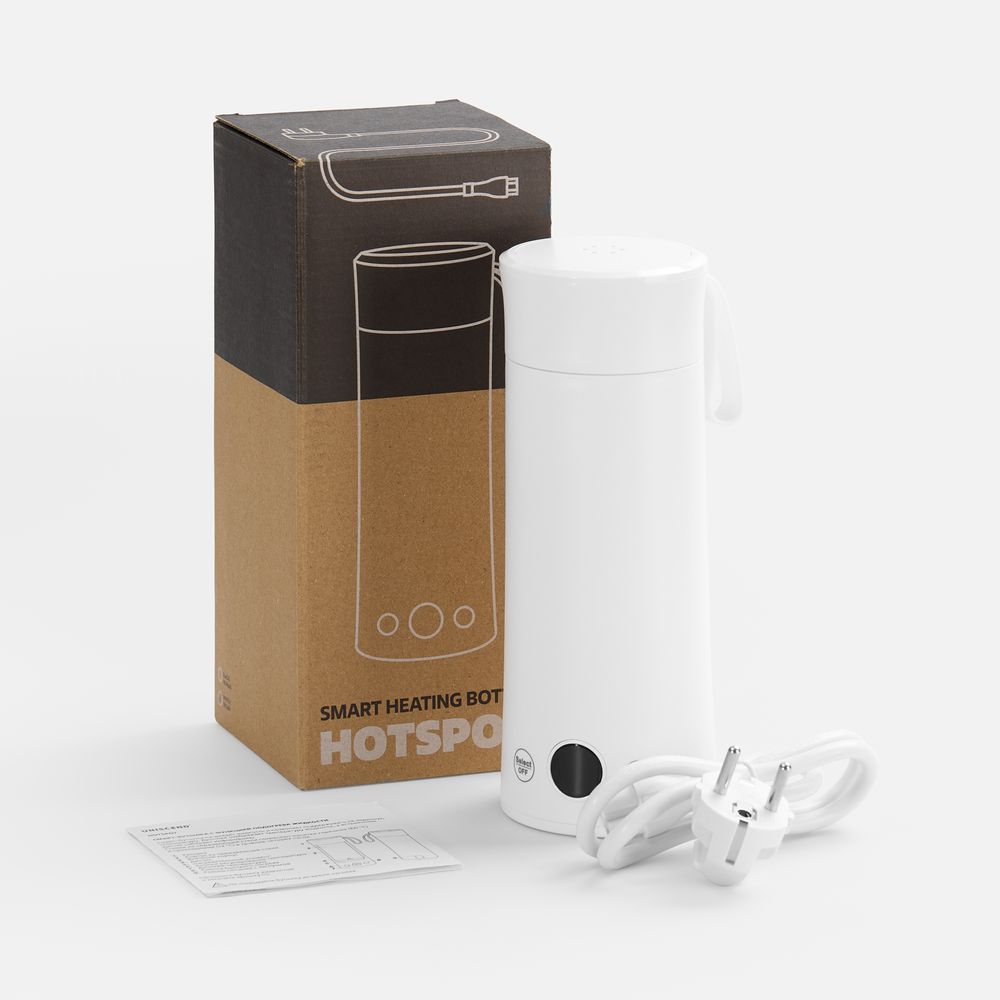 Смарт-бутылка с подогревом жидкости Hotspot, белая / Миниатюра WWW (1000)