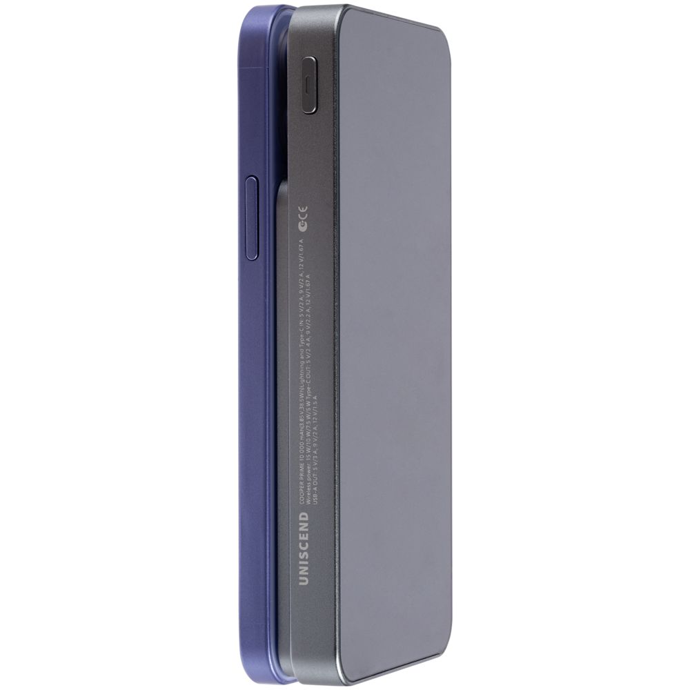 Магнитный беспроводной аккумулятор Cooper Prime 10000 мАч, темно-серый / Миниатюра WWW (1000)