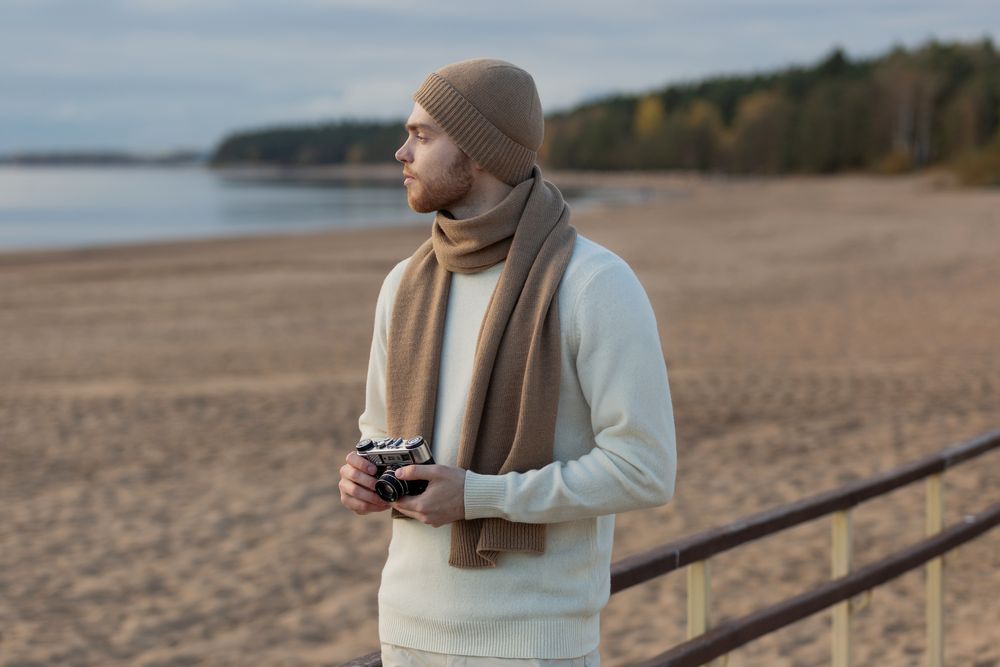 Шарф Cordelia, бежевый / Миниатюра WWW (1000)