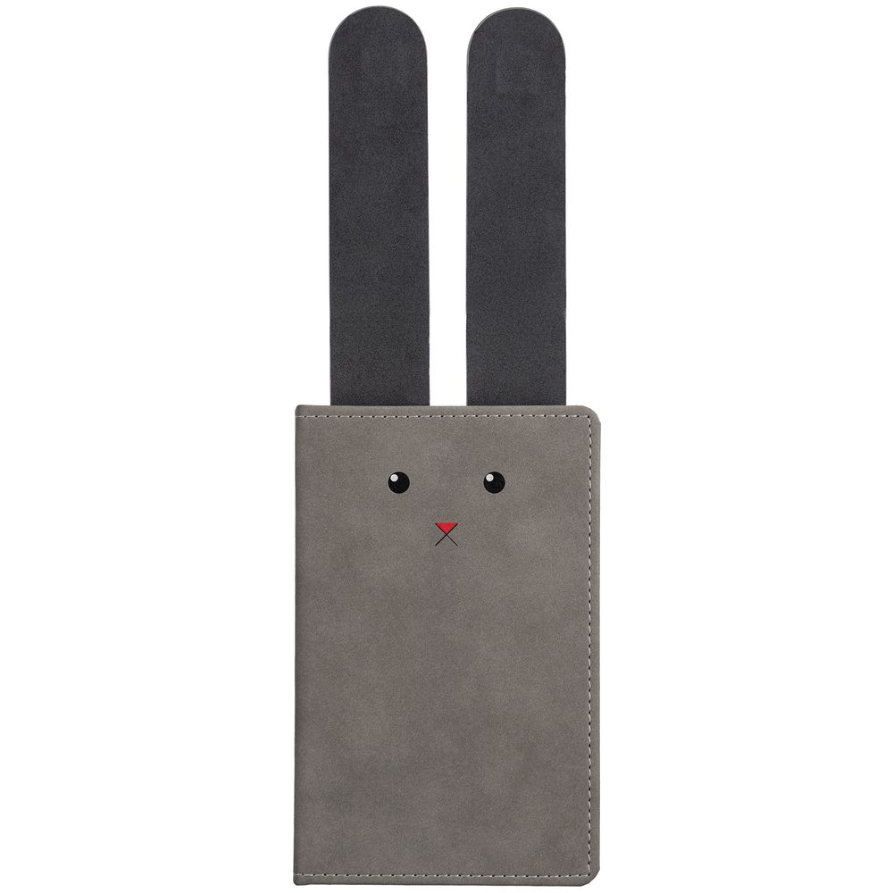 Ежедневник «Зайка», датированный, серый / Миниатюра WWW (1000)