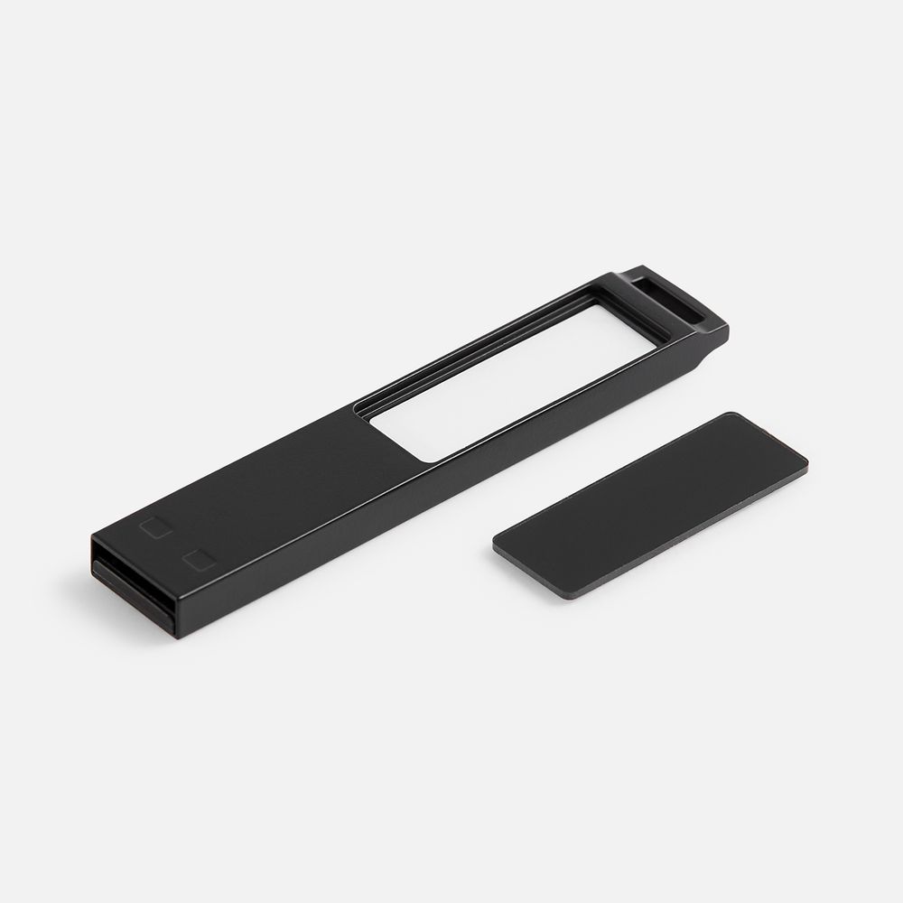 Флешка markBright Black с белой подсветкой, 32 Гб / Миниатюра WWW (1000)