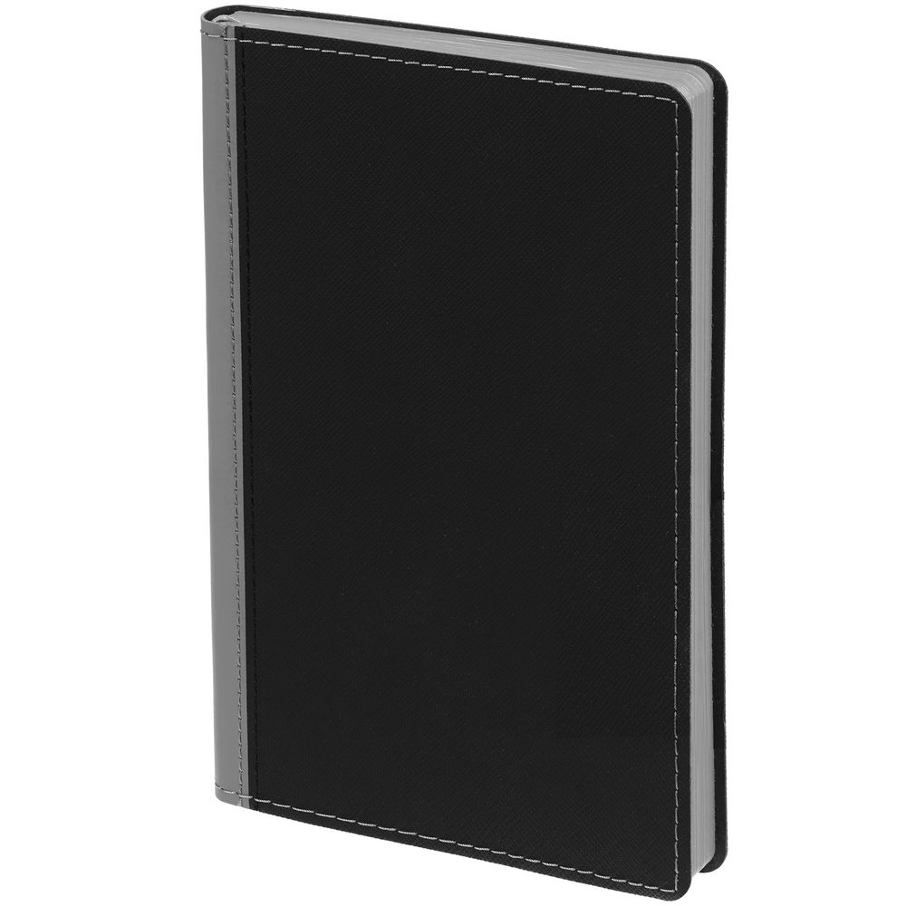 Ежедневник Nice Twice, недатированный, черный с серым / Миниатюра WWW (1000)