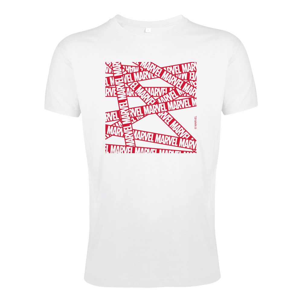 Футболка Marvel Tape, белая / Миниатюра WWW (1000)