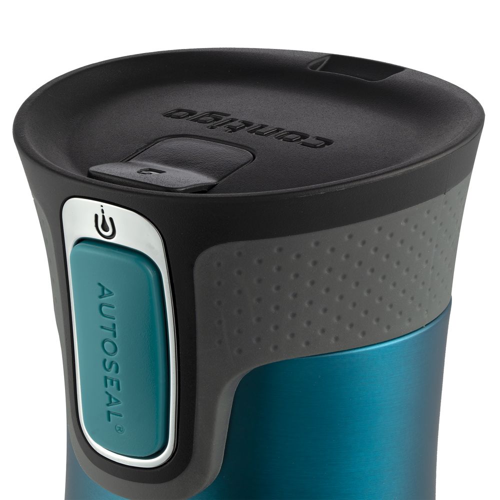 Термостакан Contigo West Loop, вакуумный, бирюзовый (морская волна) / Миниатюра WWW (1000)