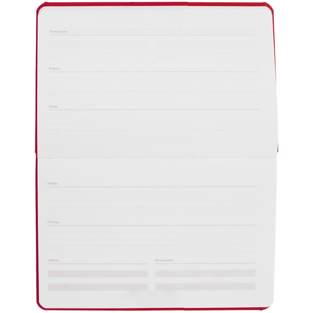 Еженедельник Urban, недатированный, красный / Миниатюра WWW (1000)