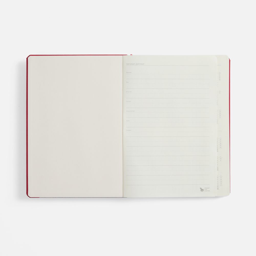 Ежедневник Urban Metal, недатированный, красный / Миниатюра WWW (1000)