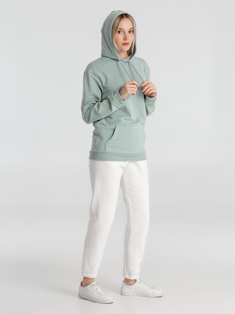 Толстовка с капюшоном унисекс Hoodie, серо-зеленая / Миниатюра WWW (1000)