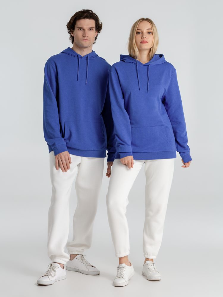 Толстовка с капюшоном унисекс Hoodie, ярко-синий меланж / Миниатюра WWW (1000)