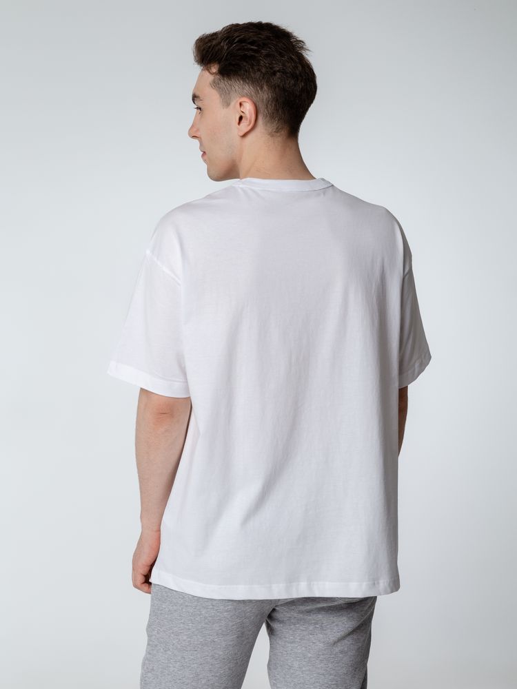 Футболка оверсайз мужская Boxy Men, белая / Миниатюра WWW (1000)