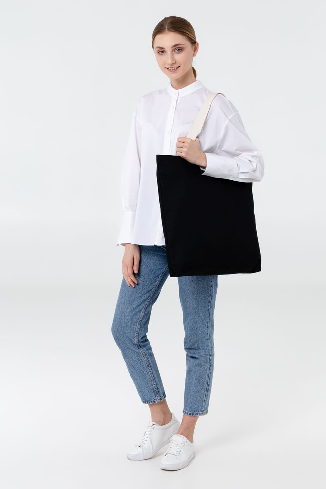 Холщовая сумка Shelty, черная / Миниатюра WWW (1000)