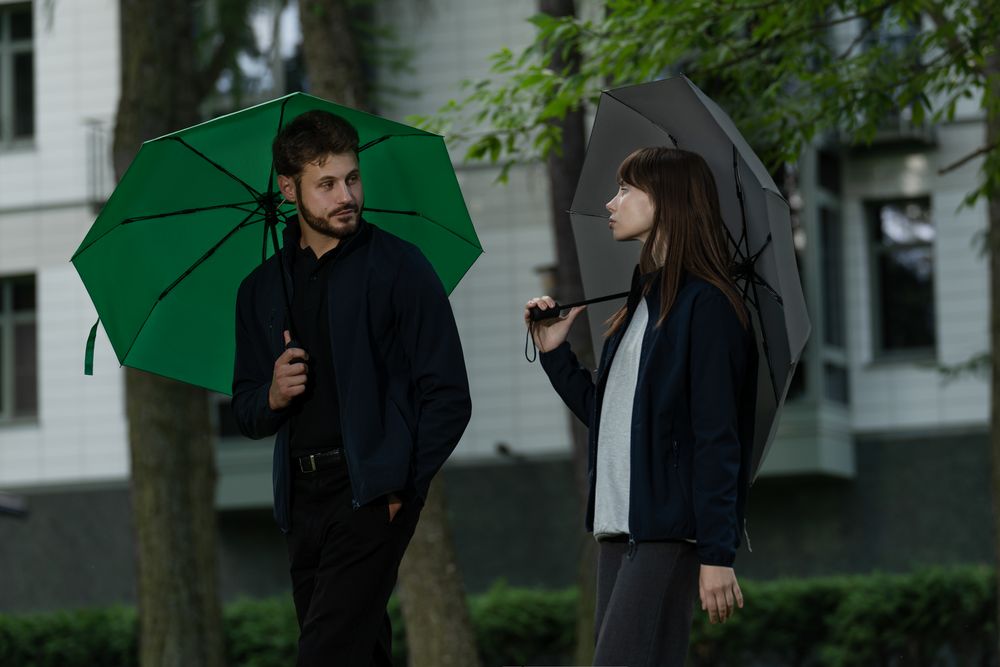 Зонт складной Monsoon, ярко-зеленый / Миниатюра WWW (1000)