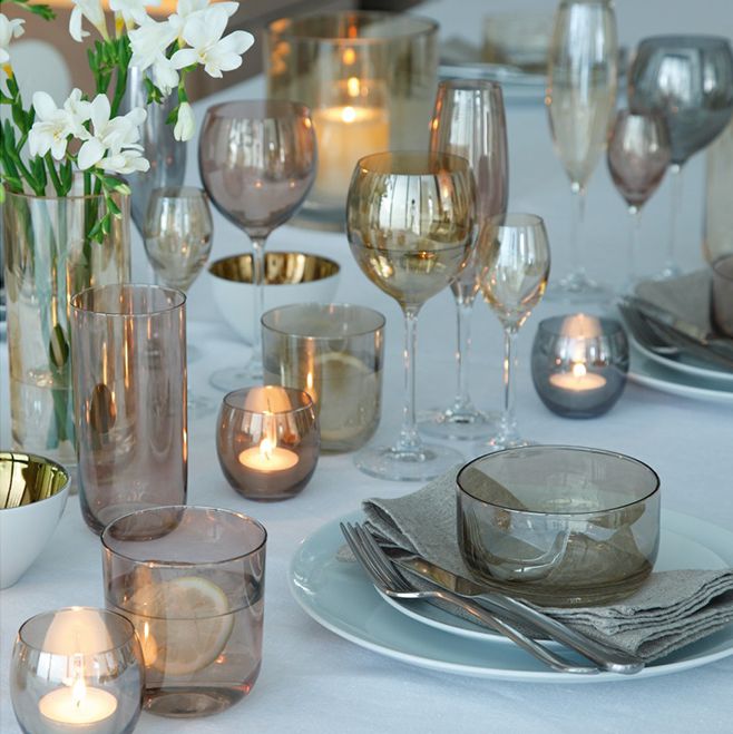 Набор из 4 бокалов для вина Polka, металлик / Миниатюра WWW (1000)