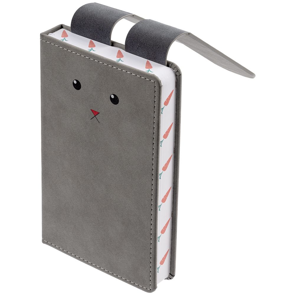 Ежедневник «Зайка», датированный, серый / Миниатюра WWW (1000)