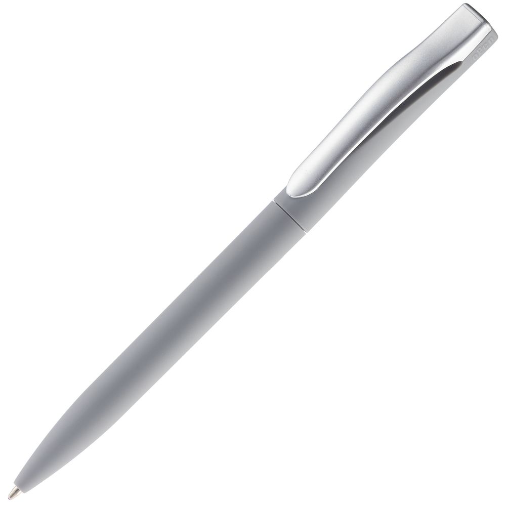 Ручка шариковая Pin Soft Touch, серая / Миниатюра WWW (1000)