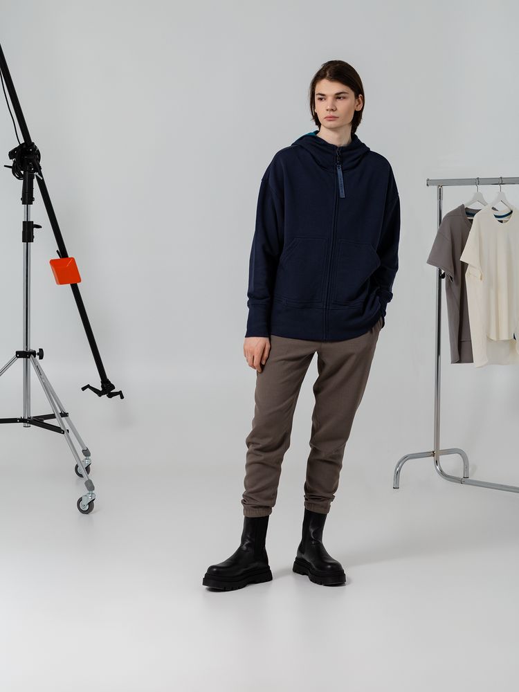 Толстовка унисекс Kosmos 1.0, темно-синяя / Миниатюра WWW (1000)