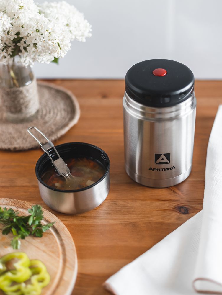 Термос для еды «Арктика 500», стальной / Миниатюра WWW (1000)
