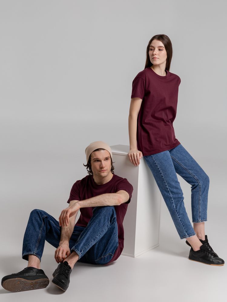 Футболка Imperial 190, бордовая / Миниатюра WWW (1000)