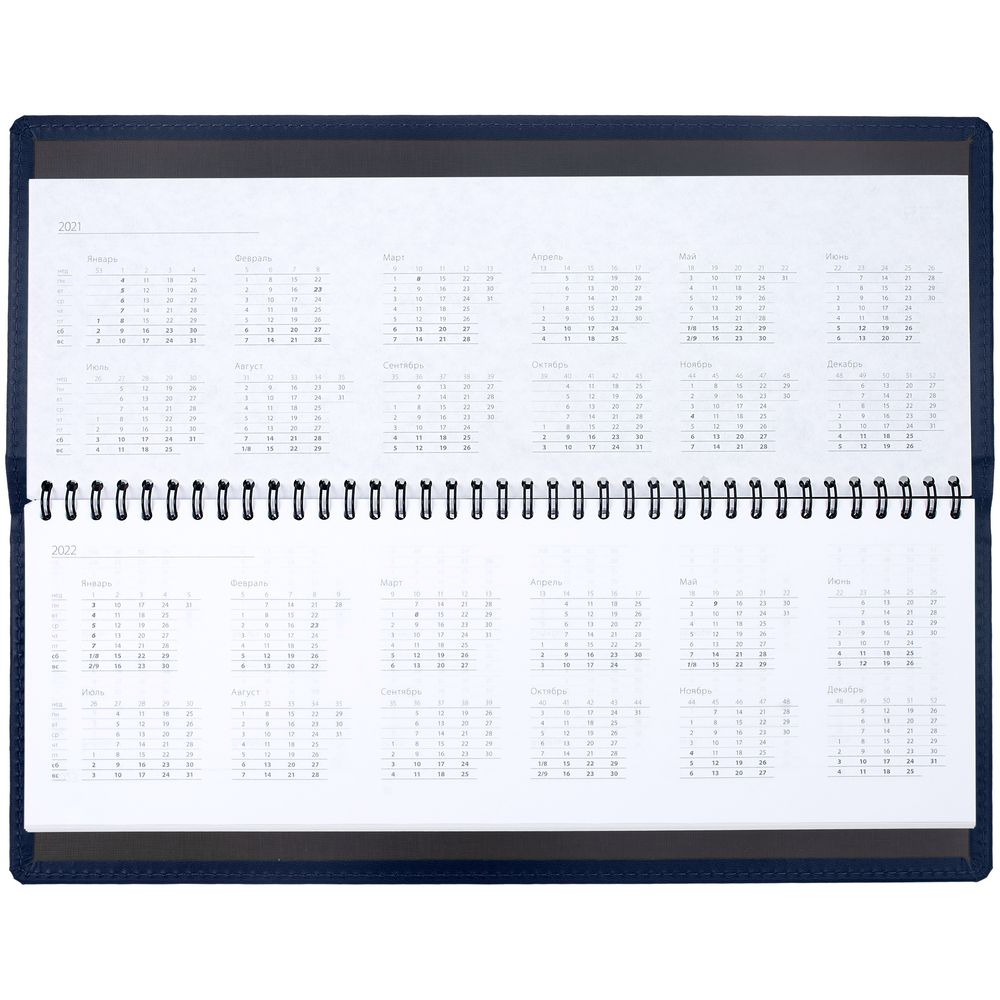 Планинг Latte, недатированный, синий / Миниатюра WWW (1000)