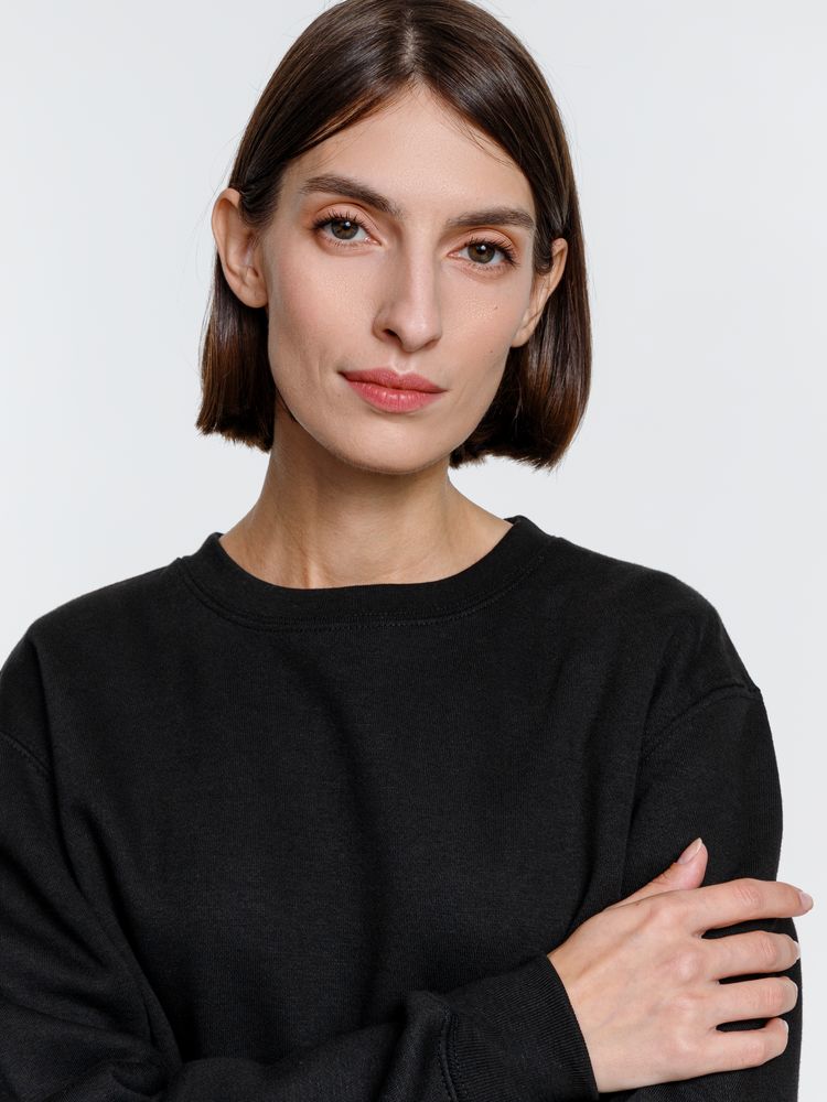 Свитшот унисекс Delta, черный / Миниатюра WWW (1000)