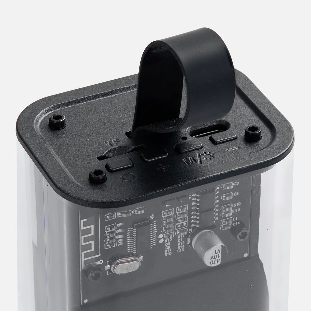 Bluetooth-колонка с подсветкой Groove, серая / Миниатюра WWW (1000)