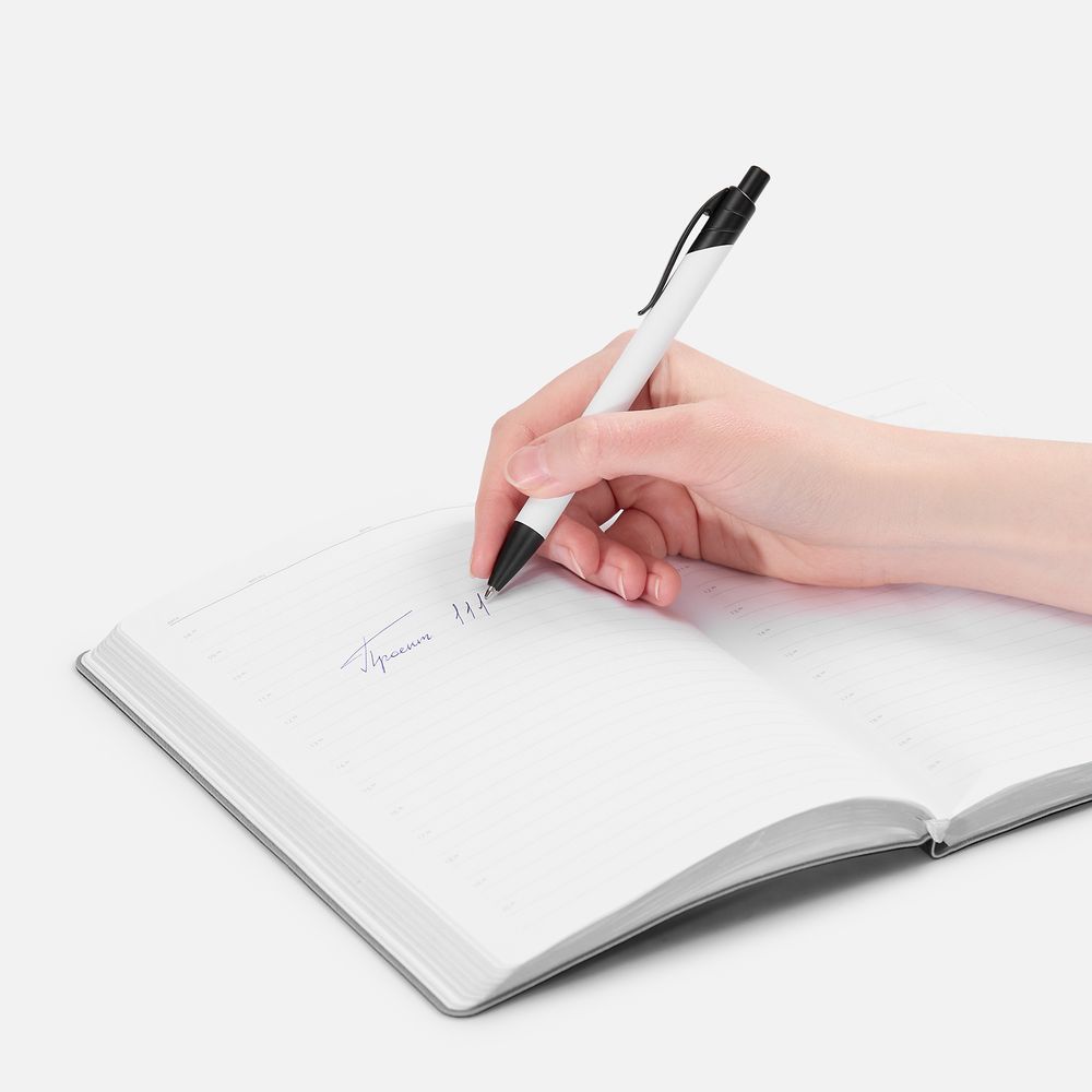 Ручка шариковая Undertone Black Soft Touch, белая / Миниатюра WWW (1000)