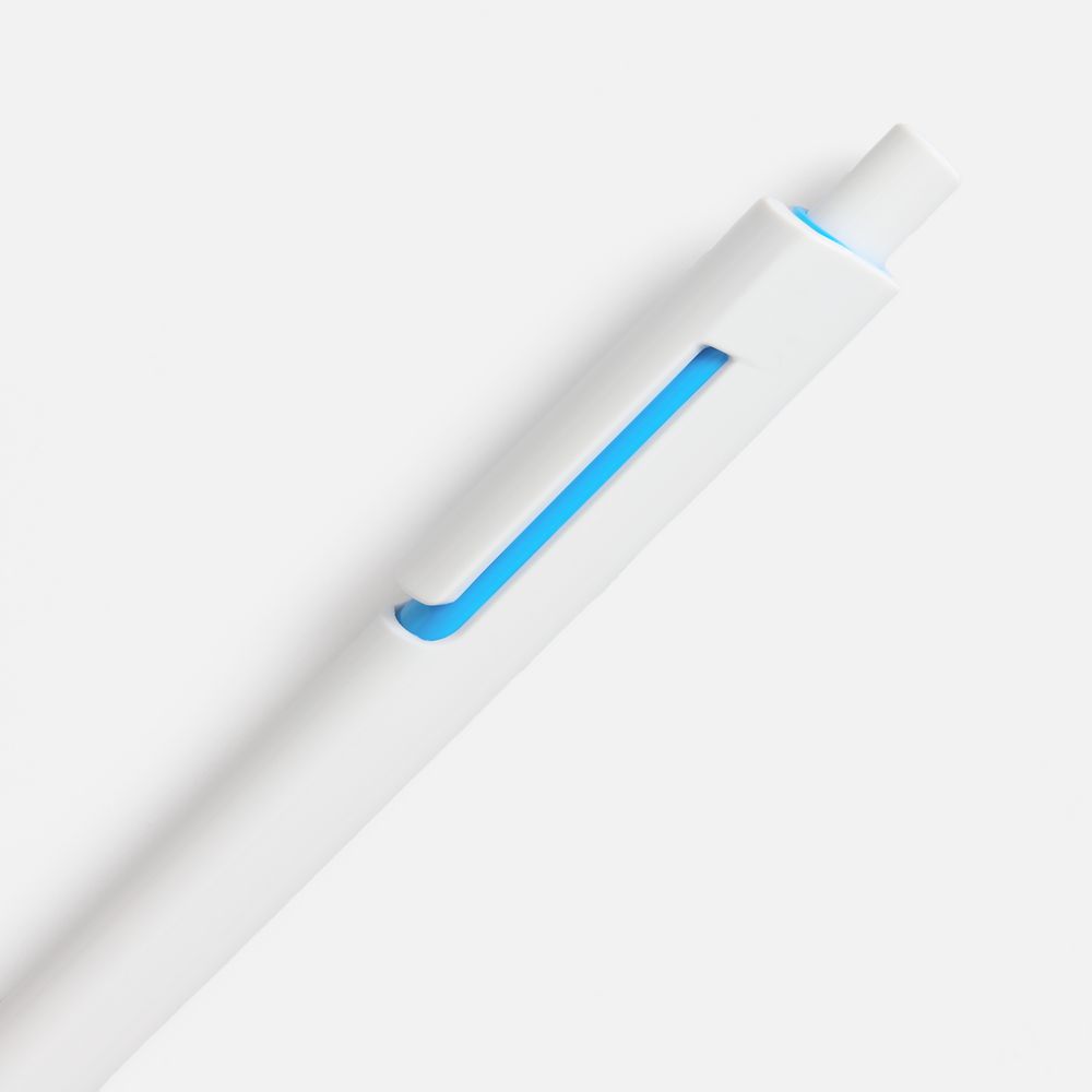 Ручка шариковая Dominanta, белая с голубым / Миниатюра WWW (1000)