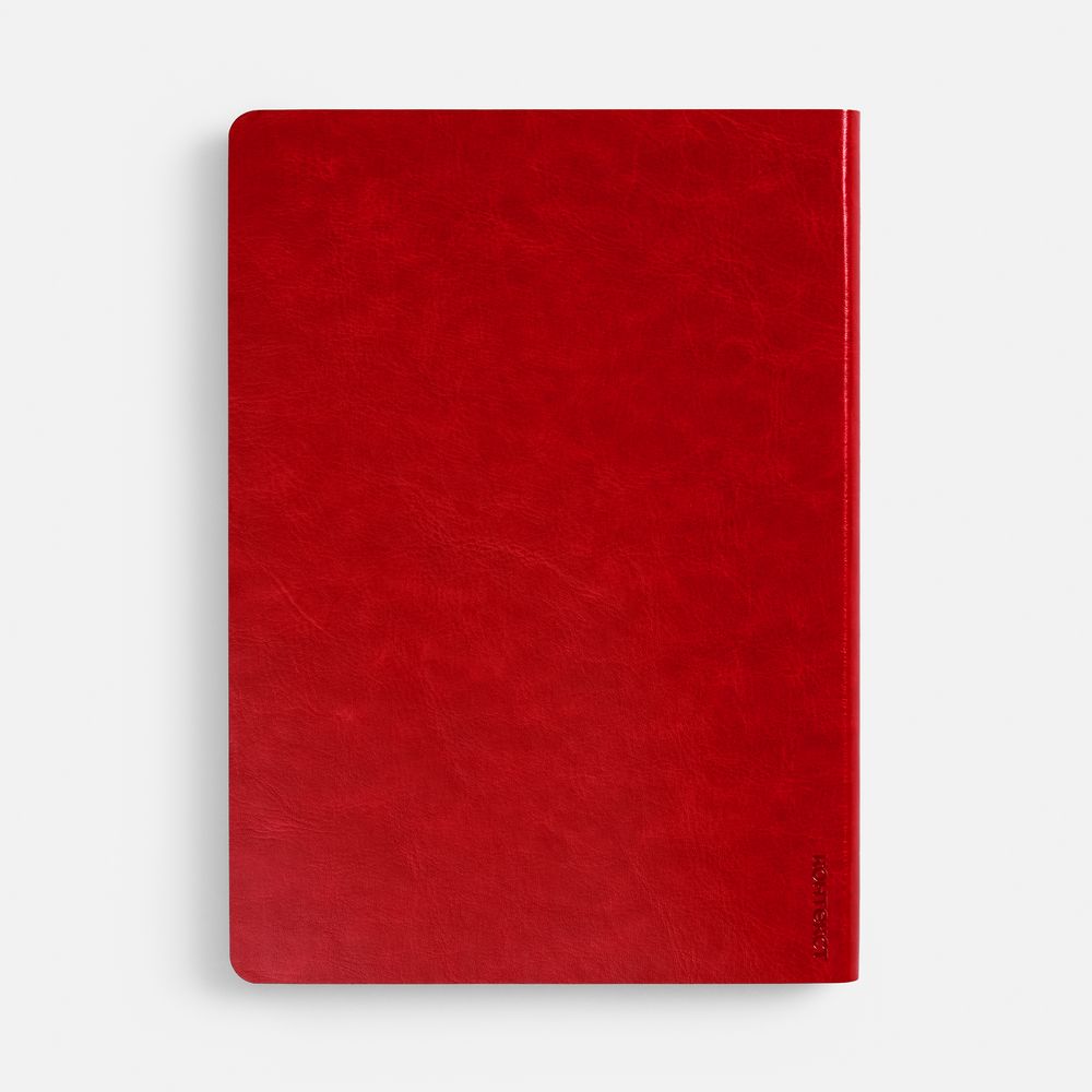 Ежедневник Nebraska Flex, недатированный, красный с золотистым / Миниатюра WWW (1000)