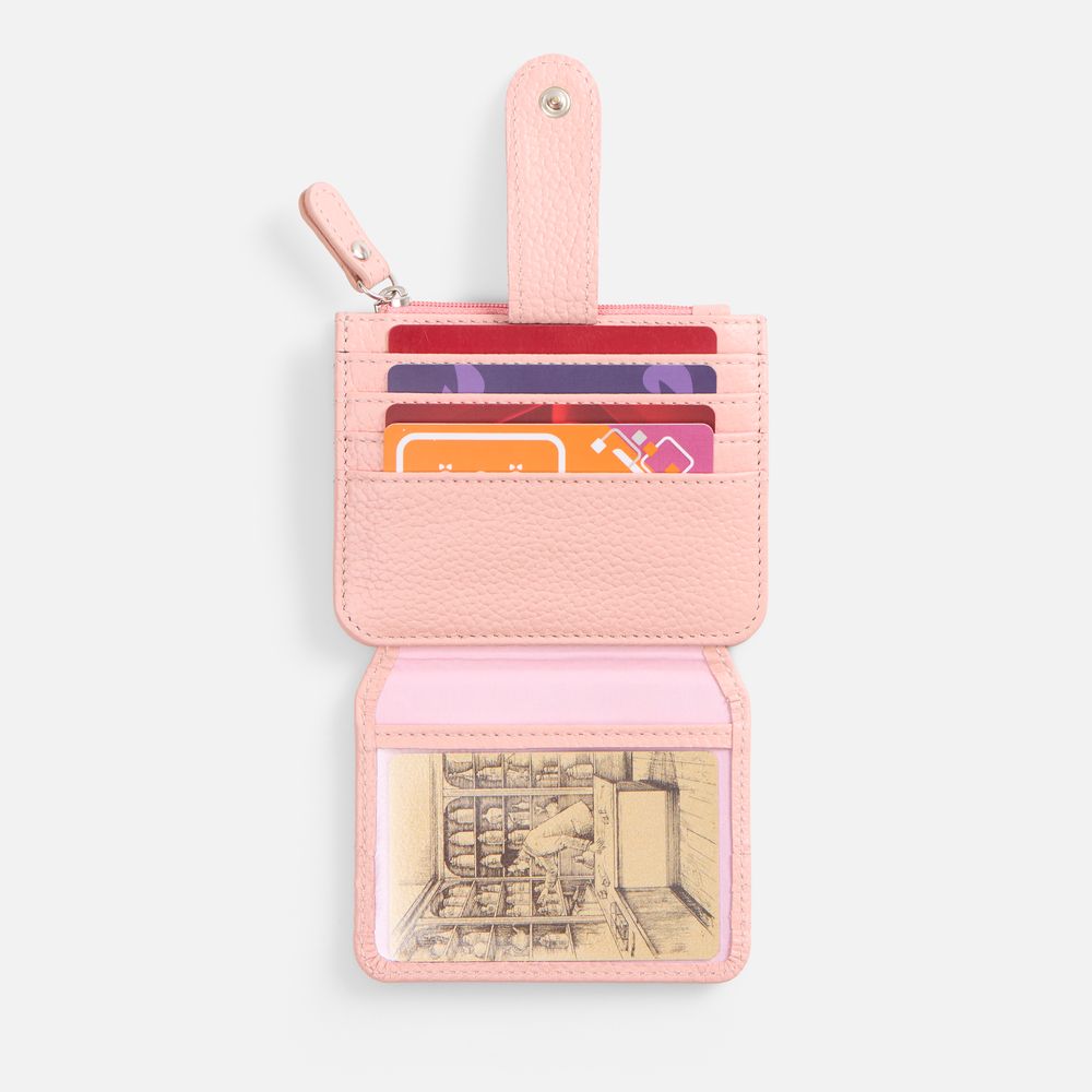 Картхолдер на молнии Unison, розовый / Миниатюра WWW (1000)
