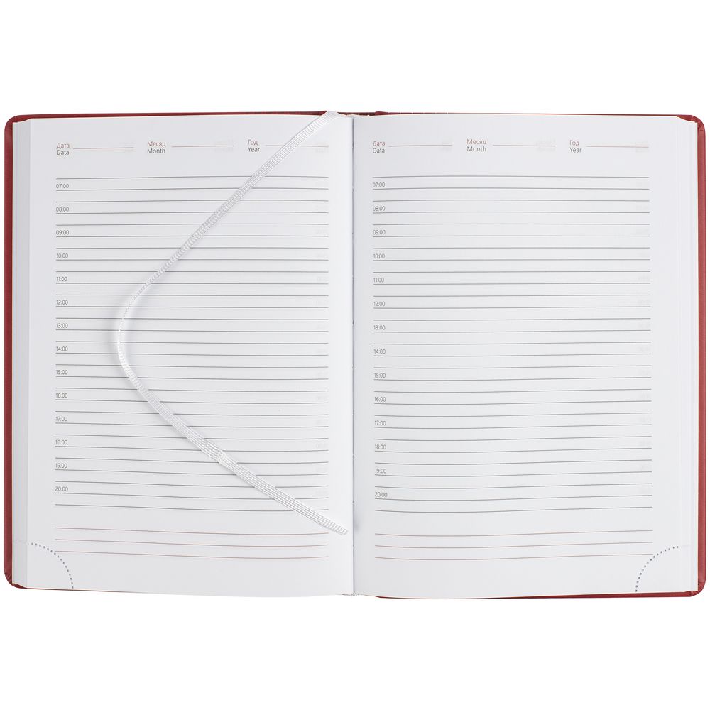Ежедневник Brand, недатированный, красный / Миниатюра WWW (1000)