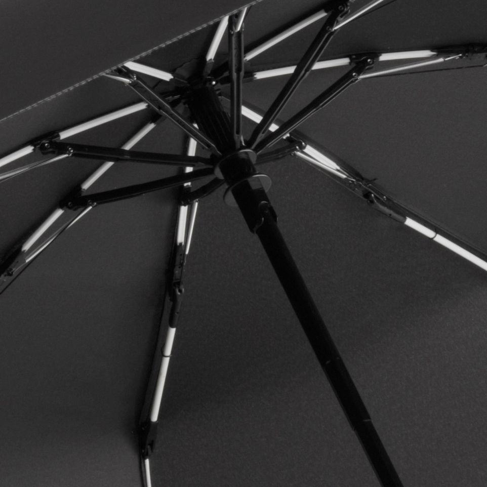 Зонт складной AOC Mini с цветными спицами, белый / Миниатюра WWW (1000)