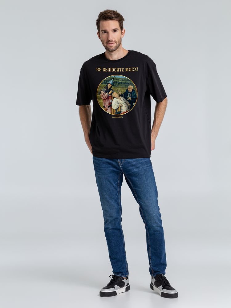 Футболка оверсайз «Не выносите мосх», черная / Миниатюра WWW (1000)