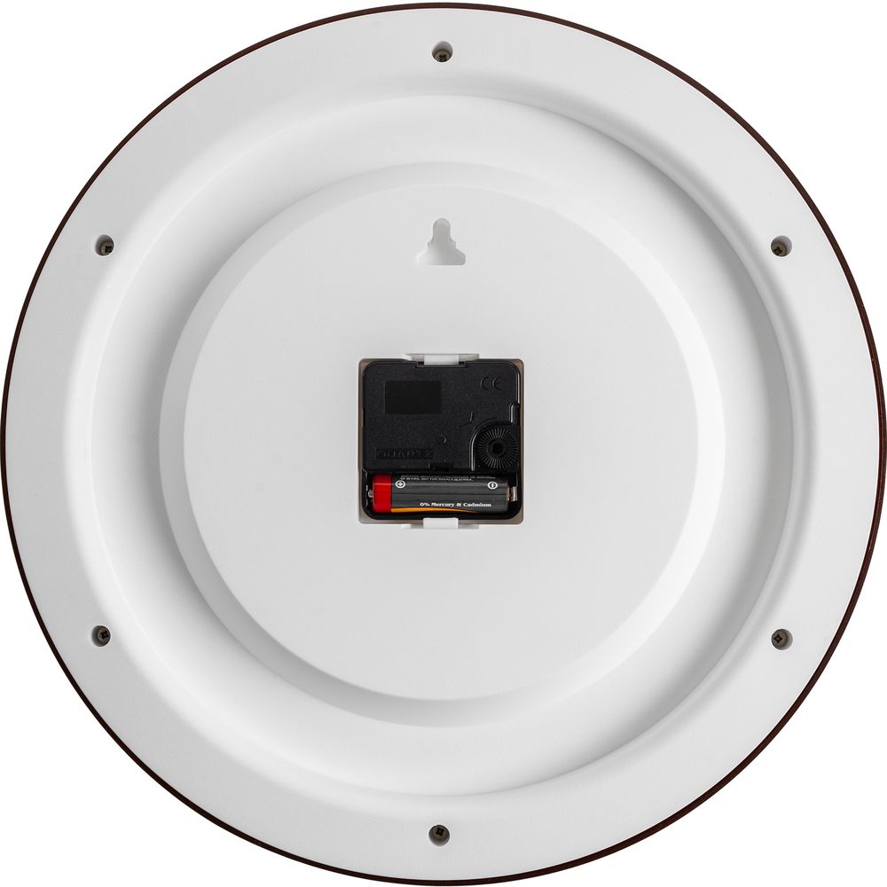 Часы настенные Flat Circle, коричневые / Миниатюра WWW (1000)