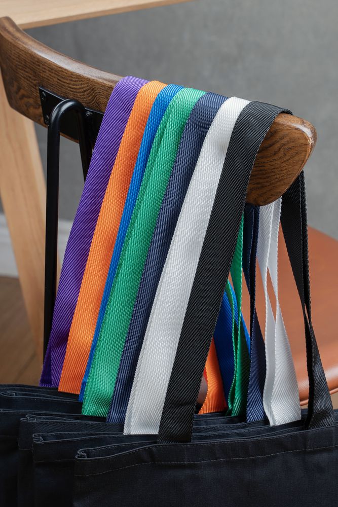 Холщовая сумка BrighTone, черная с черными ручками / Миниатюра WWW (1000)