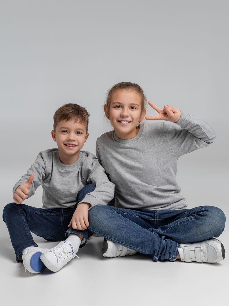 Свитшот детский Toima 2.0 Kids, серый меланж / Миниатюра WWW (1000)