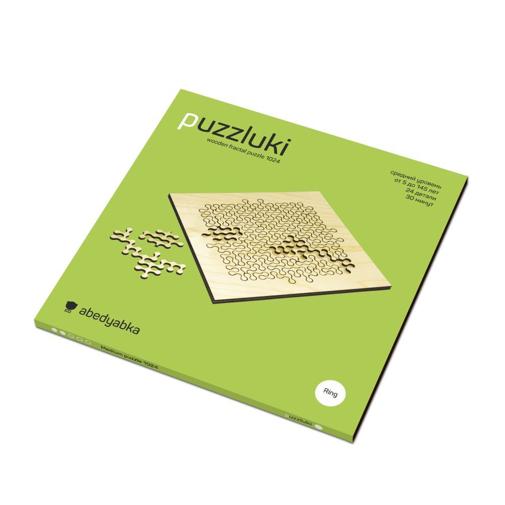 Фрактальный пазл Puzzliki Ring Medium, 24 детали / Миниатюра WWW (1000)