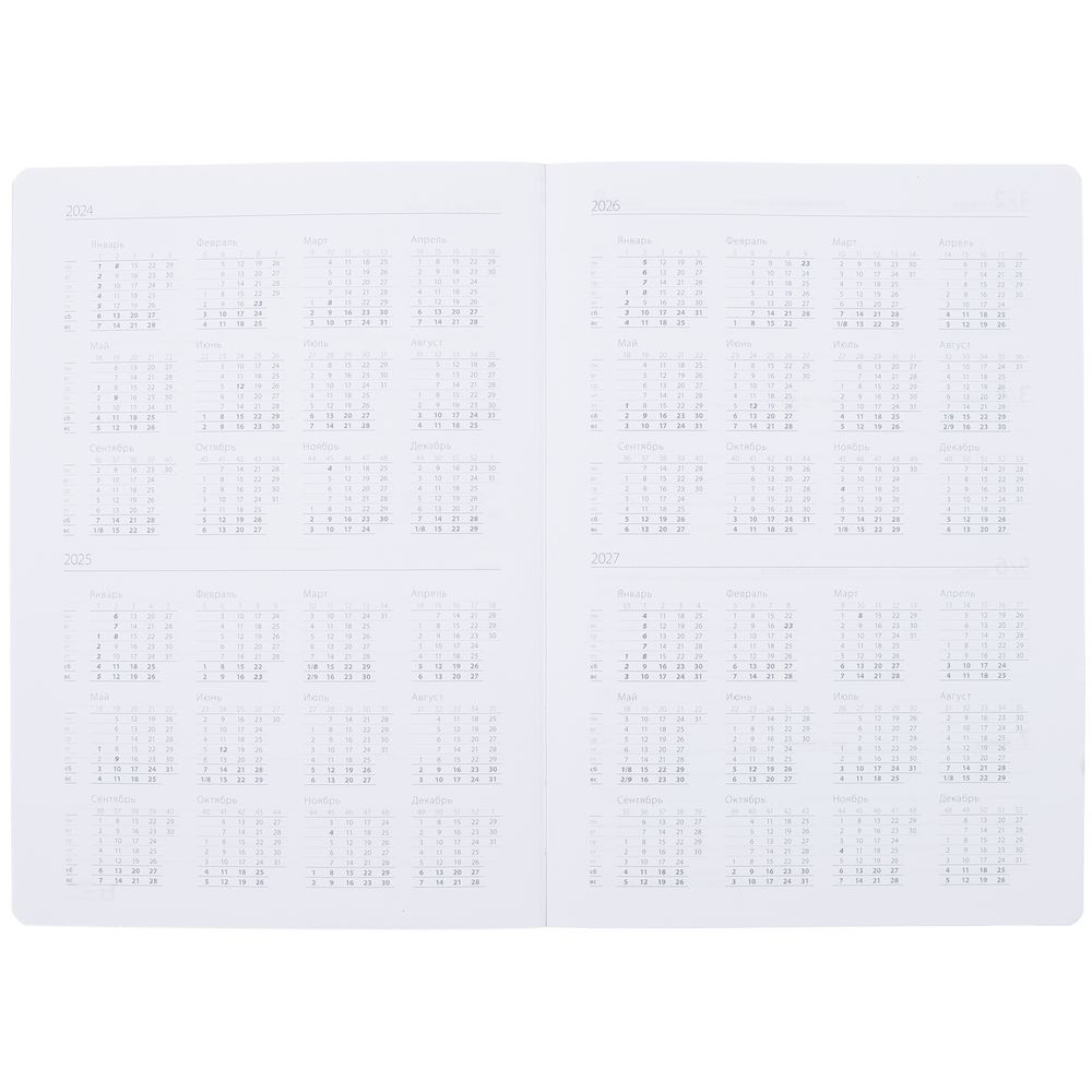 Ежедневник Must, датированный, красный / Миниатюра WWW (1000)