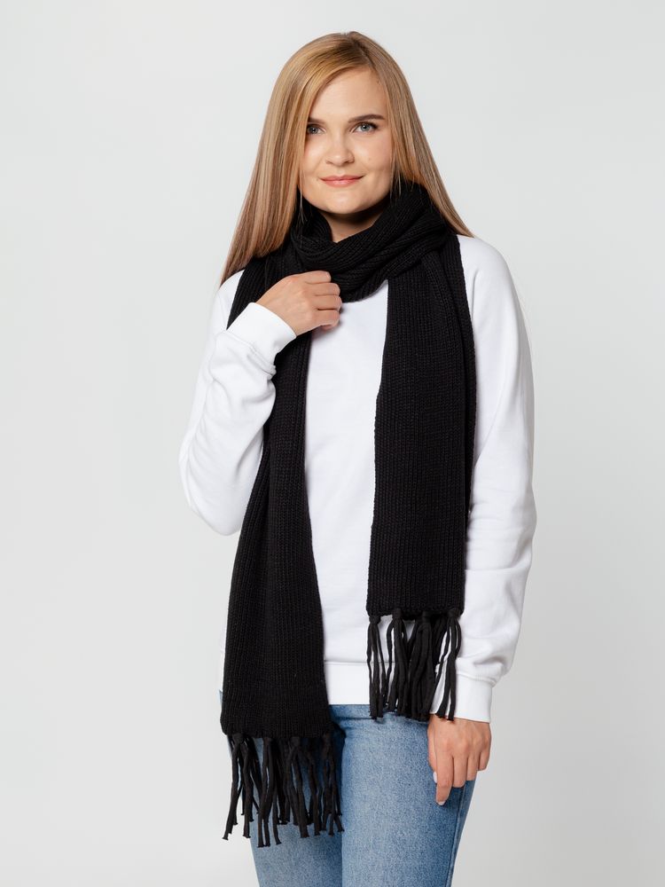 Шарф Flette, черный / Миниатюра WWW (1000)