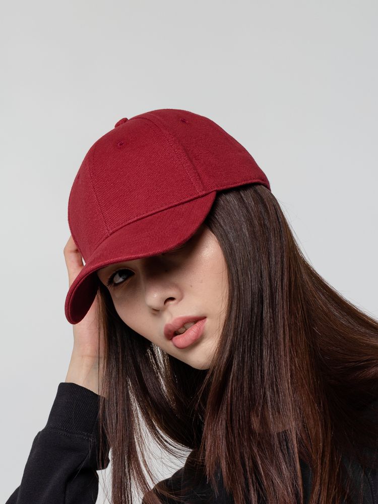 Бейсболка Hillside, бордовая / Миниатюра WWW (1000)