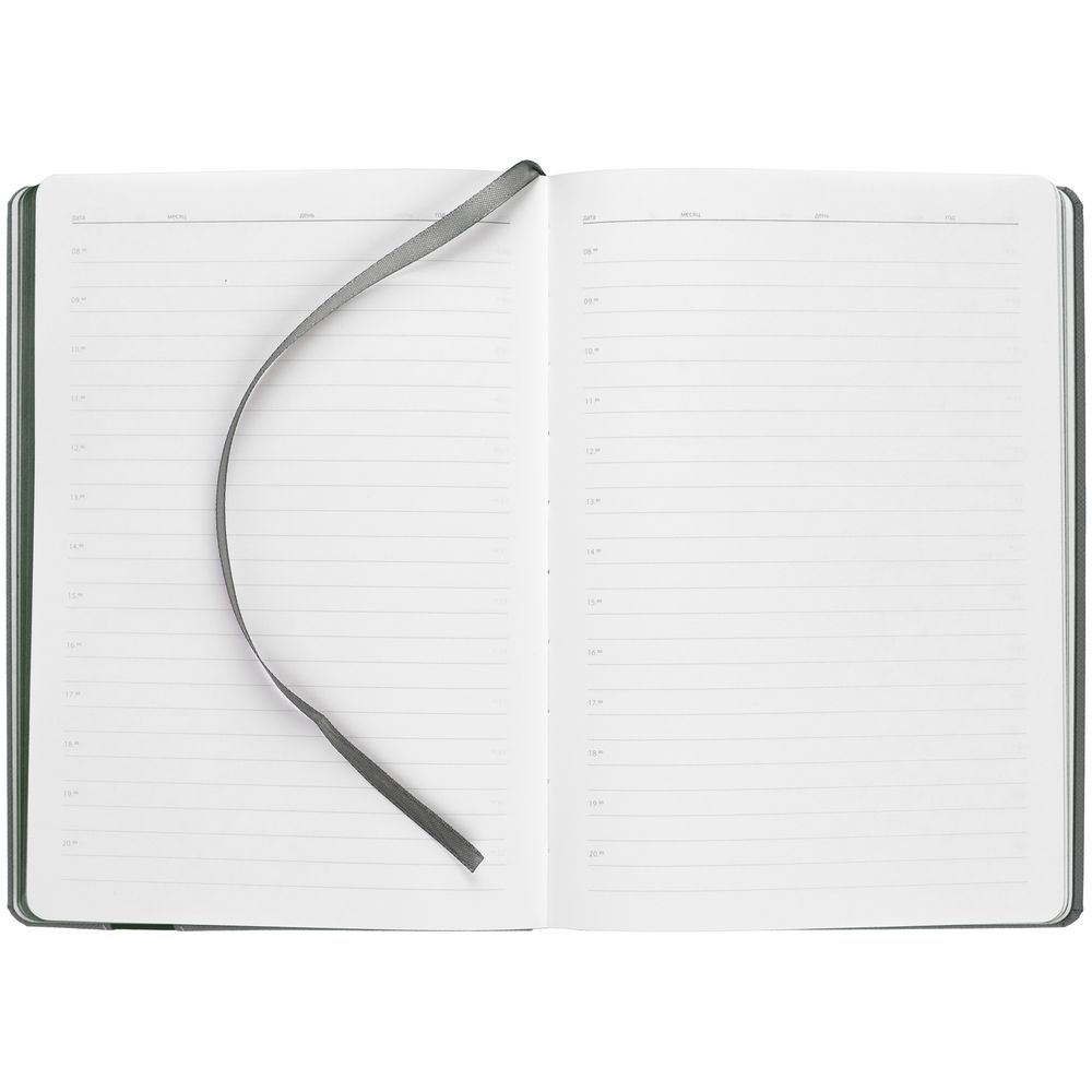 Ежедневник Rubikon, недатированный серо-зеленый / Миниатюра WWW (1000)