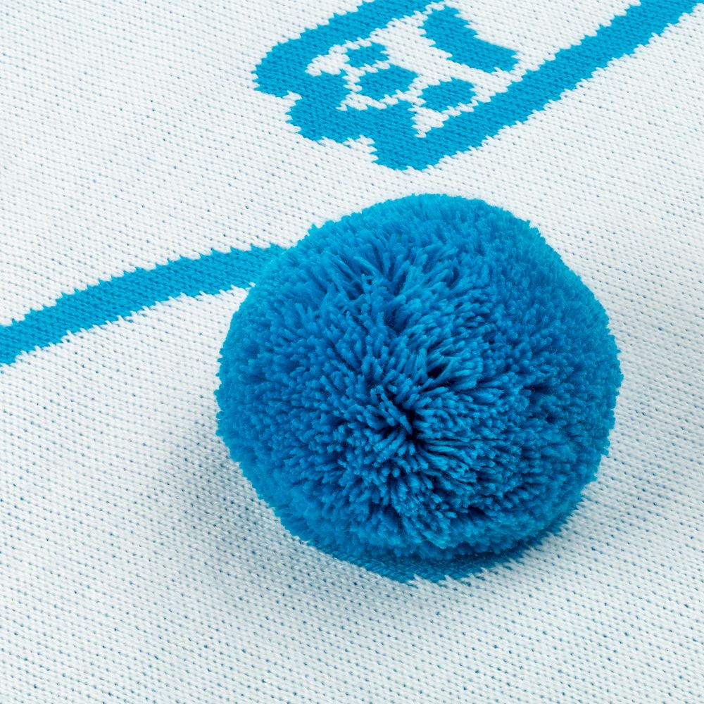 Детский плед Tender. Cats, белый с бирюзовым / Миниатюра WWW (1000)