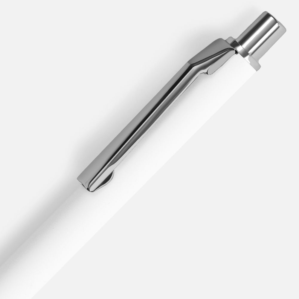 Ручка шариковая Lobby Soft Touch Chrome, белая / Миниатюра WWW (1000)