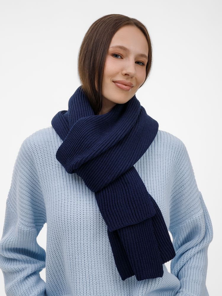 Шарф Nobilis Mono, темно-синий / Миниатюра WWW (1000)