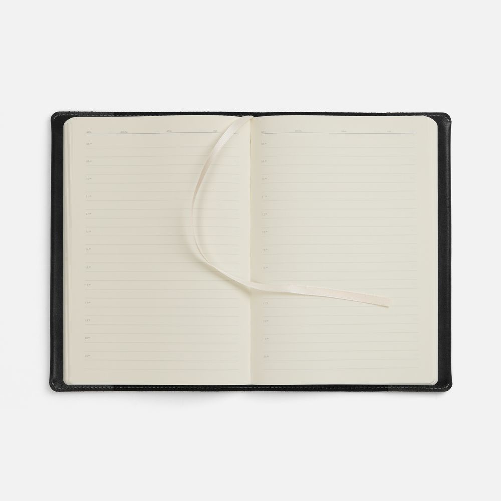 Ежедневник Apache, недатированный, черный / Миниатюра WWW (1000)