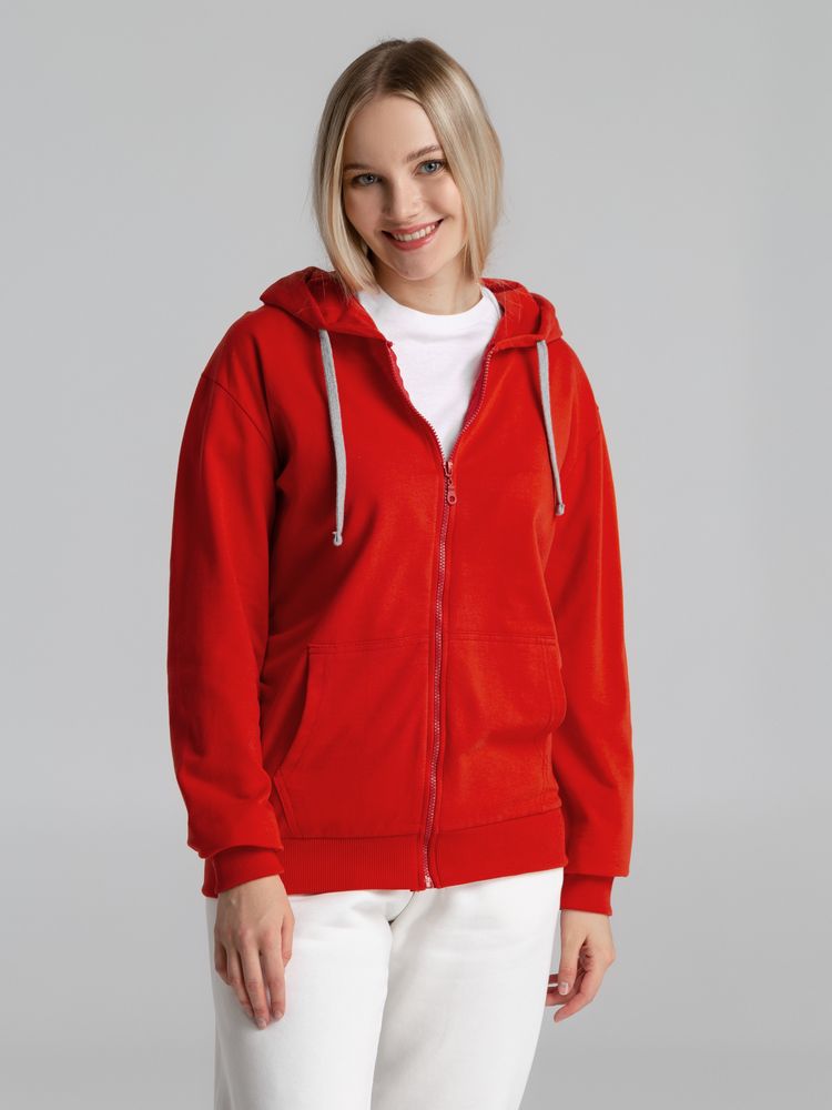 Толстовка на молнии с капюшоном Unit Siverga, красная / Миниатюра WWW (1000)