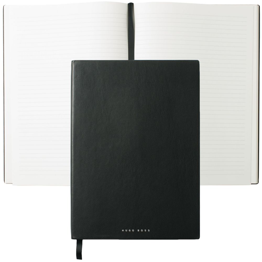 Блокнот Stripe Soft, в линейку, черный / Миниатюра WWW (1000)